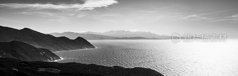 从Moulin Mattei, Col de la Serra, Ersa, Cap Corse，科西嘉，法国